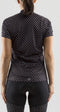 Craft Velo Art Jersey W - Fietsshirt - Bodymapped - Zwart (S)