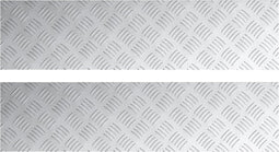 vidaXL - Aluminium - Antislip - Platen - 2 - Stuks - 80x20 - cm