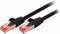 CAT6 Netwerkkabel - RJ45 Male - RJ45 Male - S/FTP - 15.0 m - Rond - LSZH - Zwart - Polybag