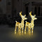 vidaXL - Kerstrendieren - 2 - st - 80 - LED's - acryl - warmwit