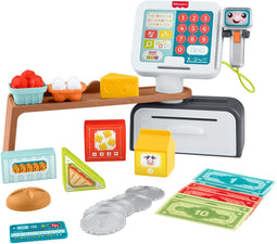 Fisher-Price Leerplezier Tellen en Shoppen - Speelgoedkassa - 20 speelonderdelen