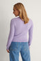NA-KD Buttoned Detail - Dames Trui - Knoopdetails - Paars