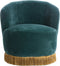 Light & Living Fauteuil Galati - Velvet - Petrol