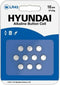 Hyundai - LR43 Knoopcel Batterij - Alkaline - 10 stuks