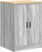 vidaXL - Garagekast - 60x51x85 - cm - massief - grenenhout - grijs - sonoma