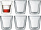 Bodum Canteen - Set van 6 dubbelwandige glazen 0,1 L (6 stuks)