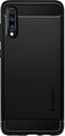 Spigen Samsung Galaxy A70 - Backcase Rugged Armor - Stevige opstaande randen - Zwart