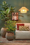 Mica Decorations Elsa - Hanglamp - H28 x Ø50 cm - Jute - Lichtbruin