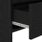 vidaXL - Zwarte - Eik - Sidetable - 105x30x70 - cm - Geengineerd - Hout