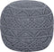 KAYSERI - Poef - Grijs - 40 cm - Katoen