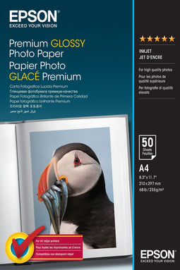 Epson Premium Glossy Photo Paper - A4 - 50 Vellen (50 stuks)
