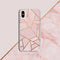 Hoesje Siliconen Geschikt voor iPhone X / Xs - Design Backcover siliconen - Meerkleurig / Pink Graphic