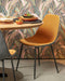 Mica Decorations Tallos Eetkamerstoel - Gerecycled Polyester - Oker, Donkergrijs