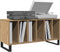 vidaXL - Recordkast - Artisan - Eiken - 100x38x48 - cm - Bewerkt - Hout
