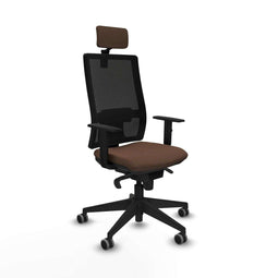 Piqueras y Crespo 1D066G2 - Bureaustoel - Hoofdsteun - Donkerbruin