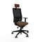 Piqueras y Crespo 1D066G2 - Bureaustoel - Hoofdsteun - Donkerbruin