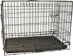 Draadkooi bench XXL hamerslag 2deurs 121x76x89cm