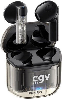 Draadloze Bluetooth-hoofdtelefoon - CGV - URBAN GHOST - Batterijduur van 30 uur - Aanraakbediening - TWS - Zwart
