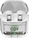 Draadloze Bluetooth-hoofdtelefoon - CGV - URBAN GHOST (wit) - Batterijduur van 30 uur - Aanraakbediening - TWS