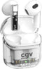 Draadloze Bluetooth-hoofdtelefoon - CGV - URBAN GHOST (wit) - Batterijduur van 30 uur - Aanraakbediening - TWS