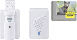 Draadloze deurbel Complete set Voor huisdieren, Met bewegingsmelder Heidemann 70829 HX Pet