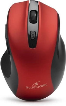 Draadloze muis - BLUESTORK - OFFICE 75 - Oplaadbaar - PC/MAC - Rood