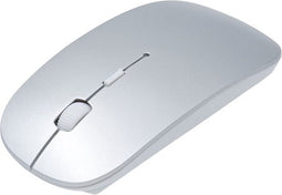 Draadloze Muis | Oplaadbaar & Soft Klikken - Dual-Mode | Zilver