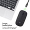 Draadloze muis - Oplaadbare computermuis + 2.4G USB-A adapter - Zwart