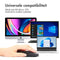 Draadloze muis - Oplaadbare computermuis + 2.4G USB-A adapter - Zwart