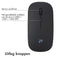 Draadloze muis - Oplaadbare computermuis + 2.4G USB-A adapter - Zwart