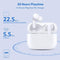 Draadloze oordopjes, Bluetoooth oordopjes V5.0 Hi-Fi stereo in-ear, waterdichte draadloze hoofdtelefoon met 28 uur speeltijd, opladen via USB-C, aanraakbedieningskoptelefoon met ingebouwde microfoon voor thuiskantoor