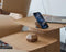Draadloze Oplader & Telefoon Standaard - Eiken