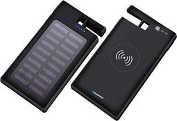 DRAADLOZE POWERBANK OP ZONNE-ENERGIE 8000 mAh - MET ZUIGNAPPEN