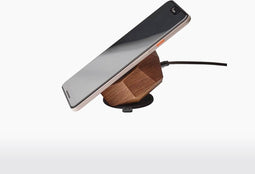 Draadloze Telefoon Oplader & Standaard - Walnut