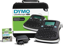 Draagbare DYMO LabelManager 210D-labelmakerkit | QWERTZ-toetsenbord | met zwart-witte D1-labels van 12 mm en een draagkoffer