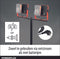 Draagbare LED werklamp 220-240V 2x20V 2x20W