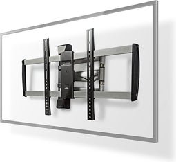 Draai- en Kantelbare TV-Muurbeugel - 42-70 " - Maximaal schermgewicht: 35 kg - Kantelbaar - Draaibaar - Minimale muurafstand: 66 mm - Maximale muurafstand: 496 mm - 3 Draaipunt(en) - Staal - Zwart