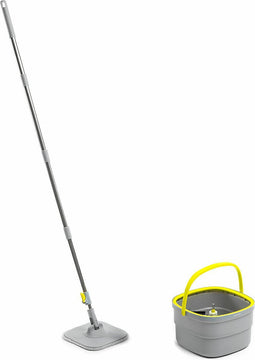 Draaibare dweil met zelfreinigingsfunctie en emmer met 2 vakken Selimop InnovaGoods