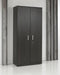 Draaideurkast hout Chief 200x90x42cm Donker Eiken