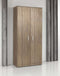 Draaideurkast hout Chief 200x90x42cm Donker Eiken