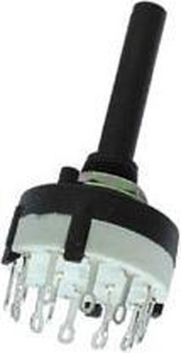 Draaischakelaar 2P / 6 Standen - Soldeeraansluitingen