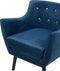 DRAMMEN - Fauteuil - Blauw - Fluweel