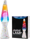 i-Total Lavalamp - Lava Lamp - Sfeerlamp - 40x9.2 cm - Glas/Aluminium - 30W - Bubbles - XL1780