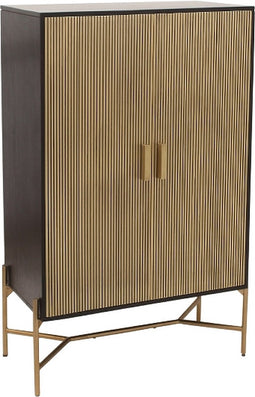 Drankkast - Zwart - Goud