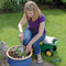 Draper Tools Tuingereedschapswagen en kruk groen 56x27,2x30,4 cm 60852