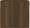 vidaXL - Wandkast - 80x35x36,5 - cm - bewerkt - hout - bruineikenkleurig