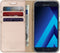 Accezz Hoesje Geschikt voor Samsung Galaxy A5 (2017) Hoesje Met Pasjeshouder - Accezz Wallet Softcase Bookcase - goud