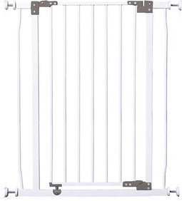 Dream Baby Liberty Traphekje Zonder Boren - Klembevestiging – Veiligheidshekje – Klemhekje - Eenvoudig te Installeren - Extra Hoog 93 cm - 75-81 cm – Wit