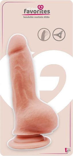 Dream Toys - All Time Favorites buigbare dildo 18 cm - Huidroze