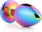 Dream Toys - Aluminium anaalplug met siersteen Large Gleaming Love - Multi color